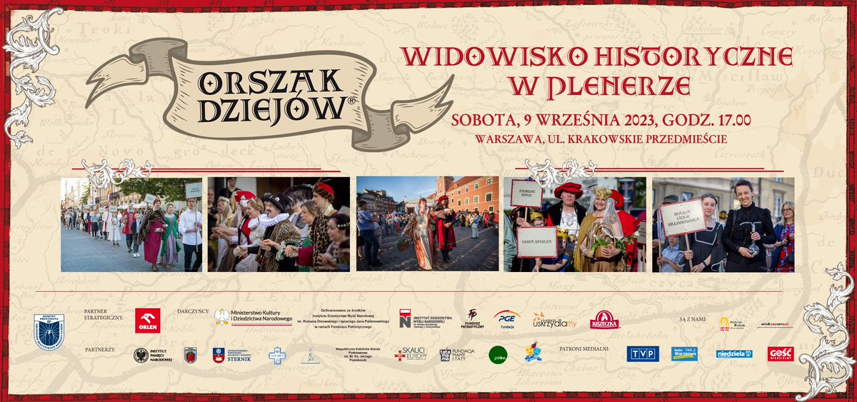 To już jutro.
#OrszakDziejow
Zapraszamy!