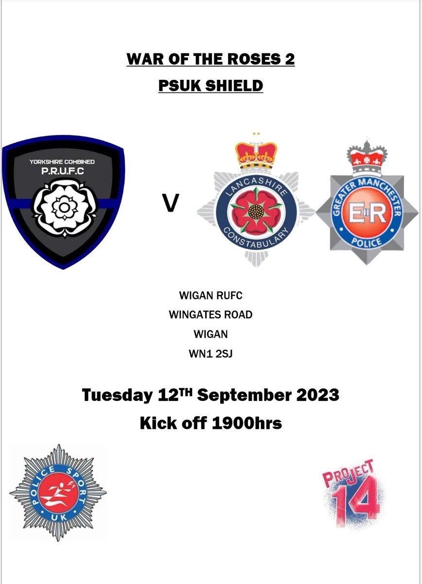 YCPRUFC's tweet image. 4 years since the last battle. The White and Red Roses meet again in what is sure to be another titanic clash!

As well as gaining the upper hand in the PSUK shield competition, both teams will also be playing for the PC Harper Memorial Trophy, currently held by Yorkshire!