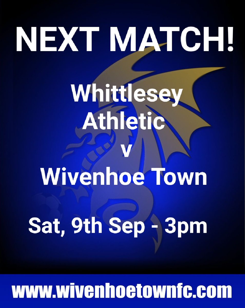 wivenhoetown_fc's tweet photo. Wivenhoe Town are away at @WhittleseyAthFC on Saturday in the @ThurlowNunnL First Division North.

Dragons aiming for a better result after successive league defeats. https://t.co/SrEwWbw1f1
