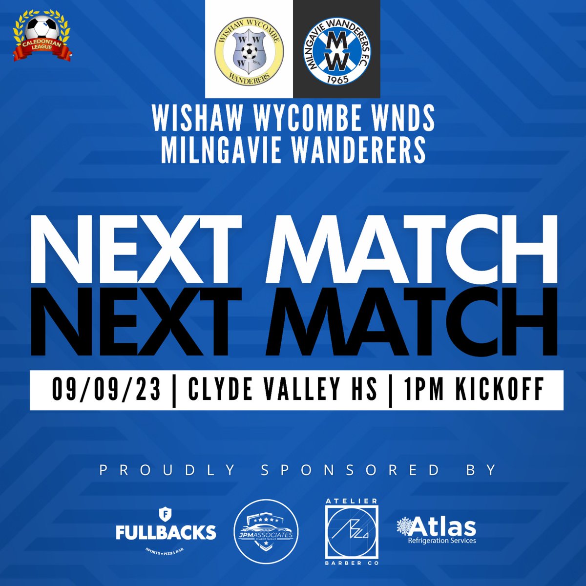 MilngavieW's tweet photo. #FixtureFriday
@WestwoodFC5 v MW @OfficialSMAFA in Div 1B.
@Wishaw_WW_AFC v MW @CaledonianAFA in the Caley Premier League.
#MonTheMulguy!
@scottish_aff @PureBawsMedia https://t.co/Xupr6ODQ8T