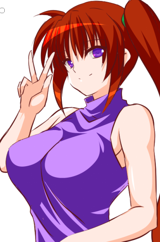 落書きノースリーブセーターなのはさんピース
クリスタの囲った部分ぬれる機能がめっちゃ楽…
ホントなにこの便利機能 