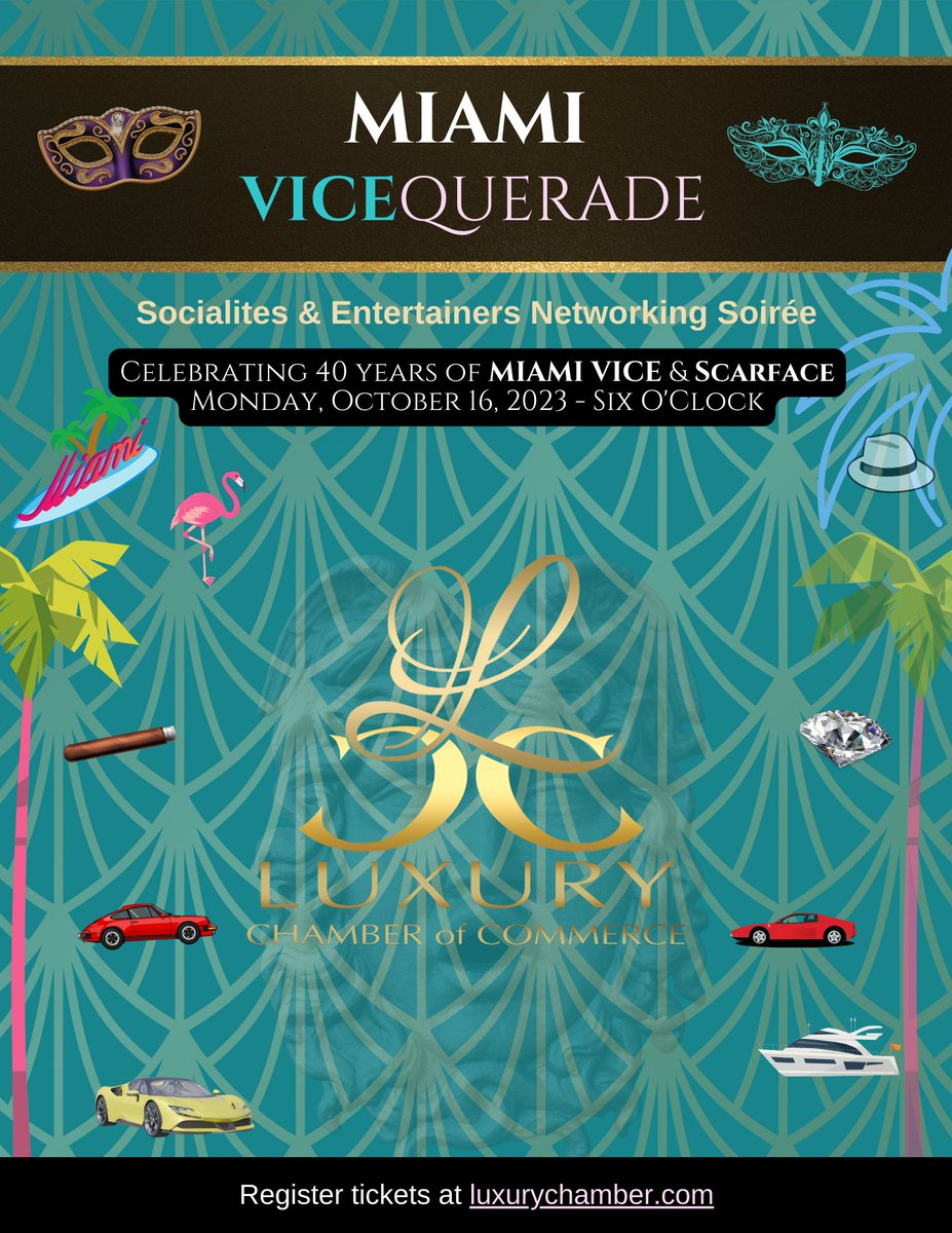SalsaDirectory's tweet photo. MIAMI Vicequerade Socialite Networking Affair
Celebrating 40 Years of MIAMI VICE and Scarface
#miamivicequerade #vicequerade #scarface #miamivice #miami #luxurychamber 
https://t.co/tQHyx3sVwF https://t.co/55g9OAhlv7