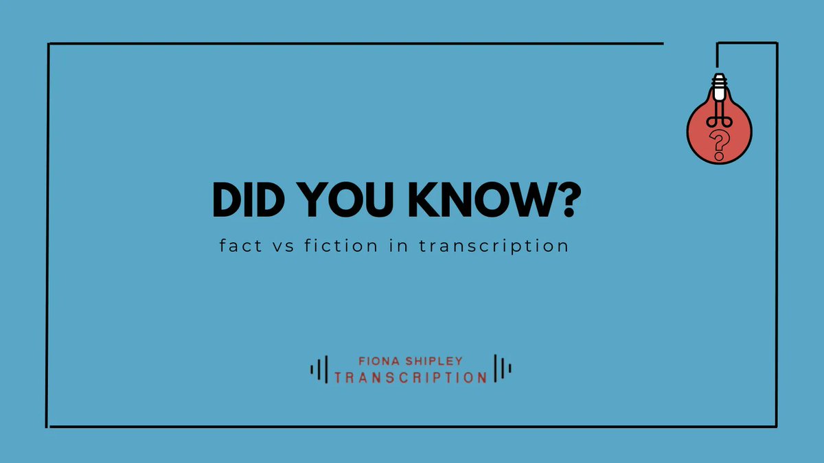 Think you know all about #transcription? Think again! We separate fact from fiction in our latest blog! buff.ly/3qOdK7z