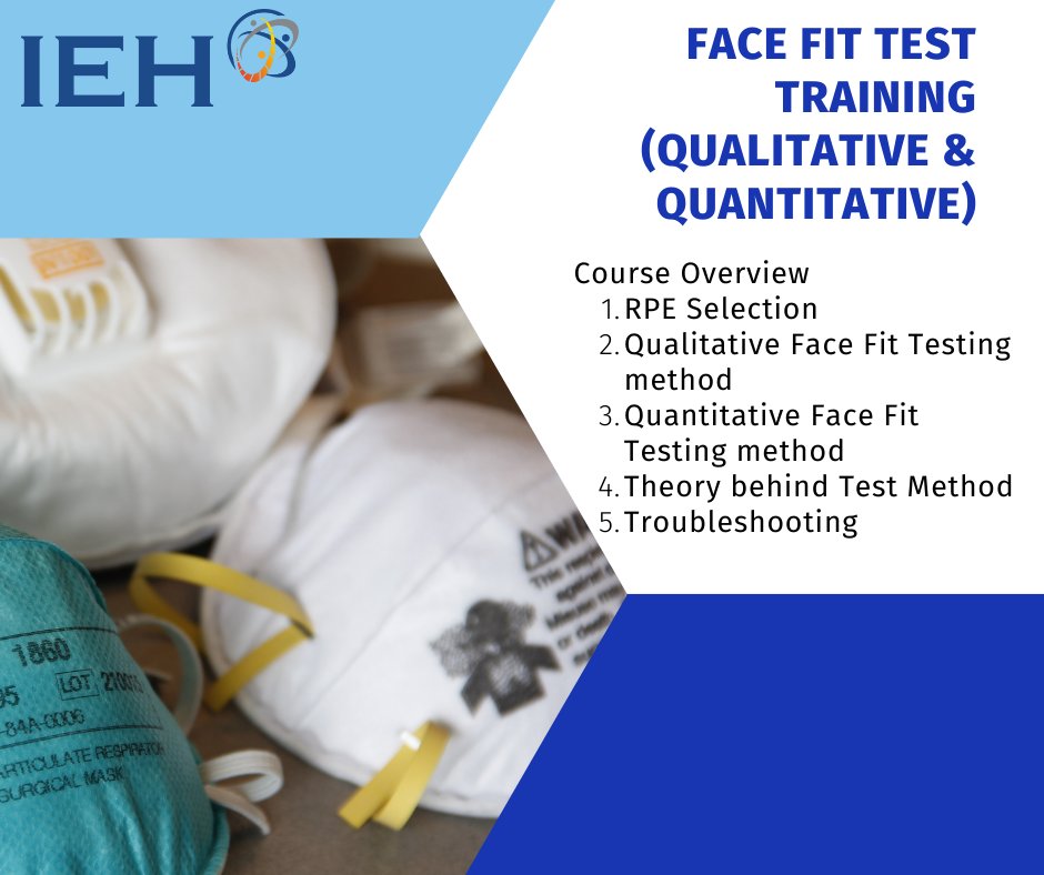 IEH_SG's tweet photo. Next up: Face Fit Test (Qualitative &amp; Quantitative)
Date 13 September 2023
Time: 9am-6pm
Sign up now!
https://t.co/OoJBkZZrEe https://t.co/cNr7Nz0Ph0