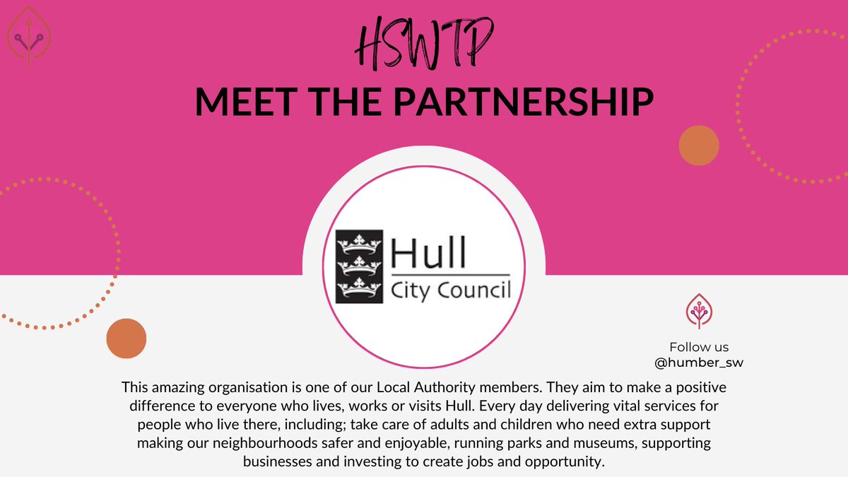 HumberSWTeachingPartnership (@humber_sw) on Twitter photo Next up in our "Meet the Partnership" series is <a href="/Hullccnews/">Hull City Council</a>, head over to their page or website to find out more about the great work they do for our area #HSWTP Next up in our "Meet the Partnership" series is <a href="/Hullccnews/">Hull City Council</a>, head over to their page or website to find out more about the great work they do for our area #HSWTP