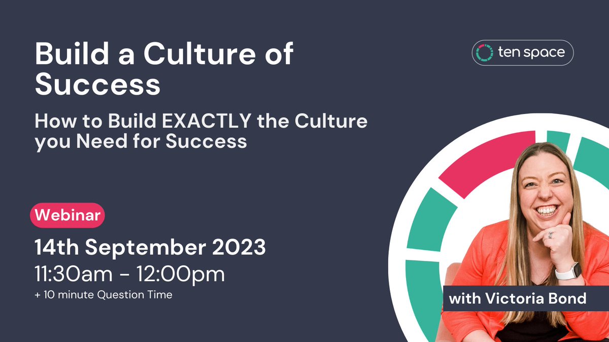 Are you signed up to our next webinar?

We're talking about:
Building a Culture of Success

Use the link to sign up &amp; learn how how to build EXACTLY the culture you need for success.

Sign-up: bit.ly/46HFzP1

#webinar