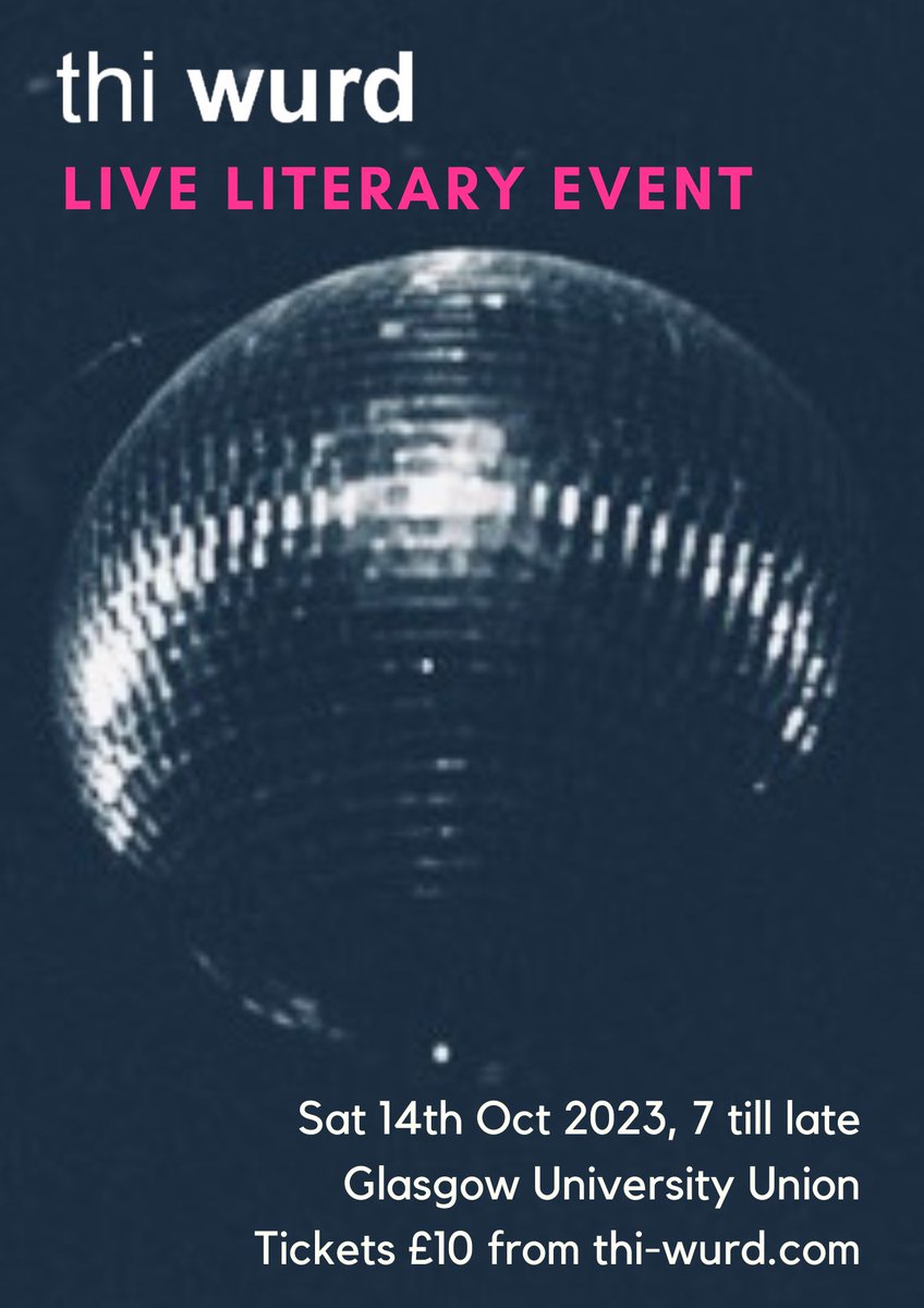 Help support us by buying your tickets early:  thi-wurd.com/live-guu/ #LiteraryEvent #fiction #poetry #VisualArt #film #music #Glasgow