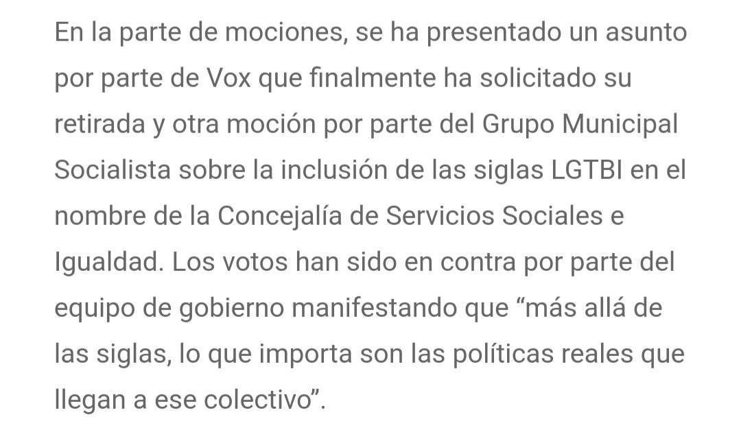 Con vacías palabras de apoyo el día del Orgullo, Vegara, líder @PPOrihuela  mostró su verdadera intención al rechazar el plan LGBT del anterior gobierno
No tiene nada que ver con preocuparse por los ciudadanos es una estúpida política partidista #Orihuela @PsoeOrihuela #vegabaja