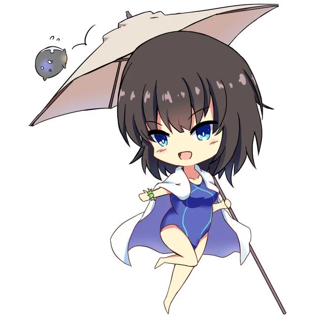 水着蒼井ちゃん!#ヘブバン #ヘブバンファンアート 