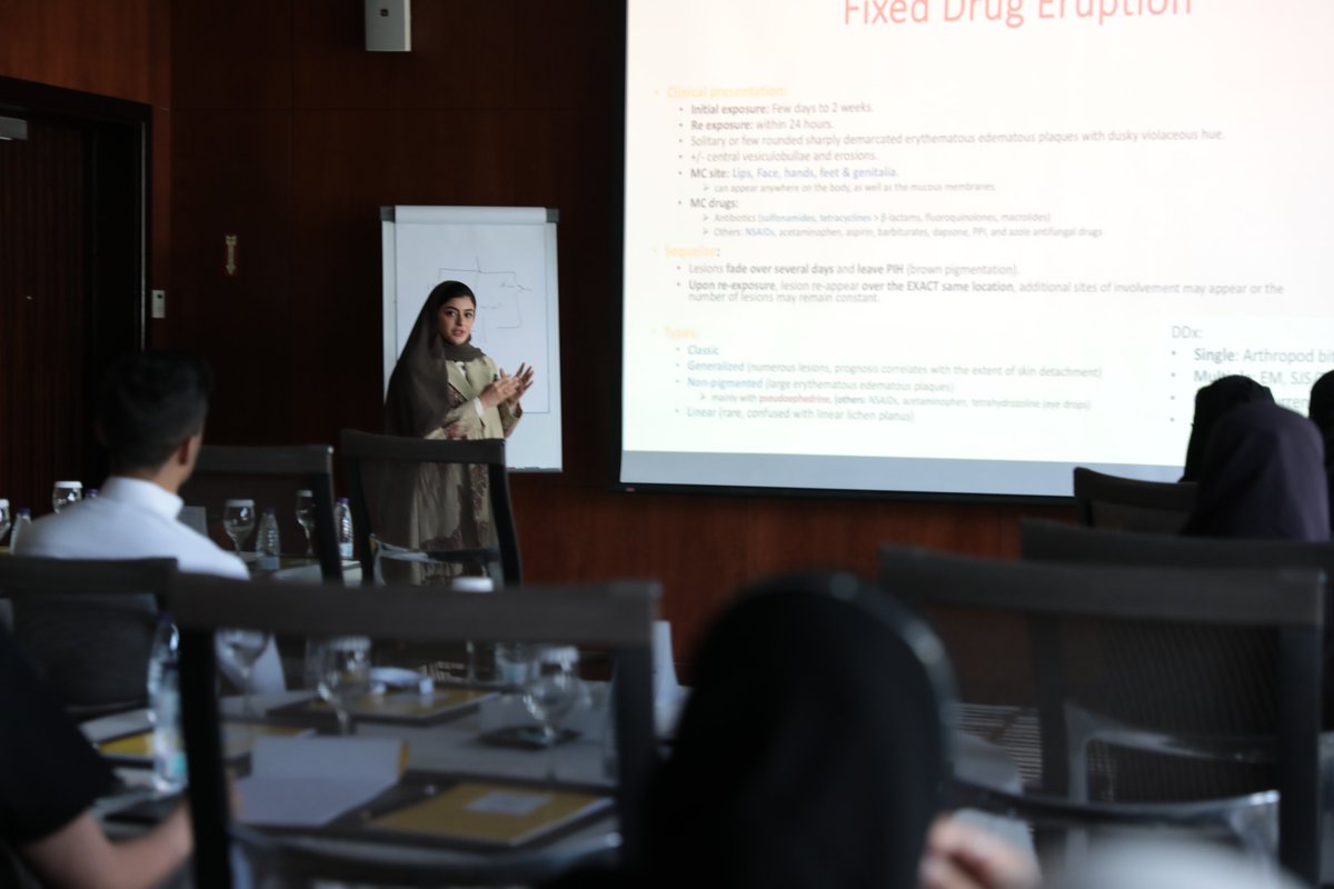 SSCP_KSA's tweet photo. Starting off the 2nd workshop of #SSCP23, "Assessment of dermatological adverse reactions: hands-on training" with Dr. Wafa Alshehre, 
 Dr. Solaiman Alhawas and Dr. Tuqa AlKaff

#SSCP23 https://t.co/X7VyTojN4A