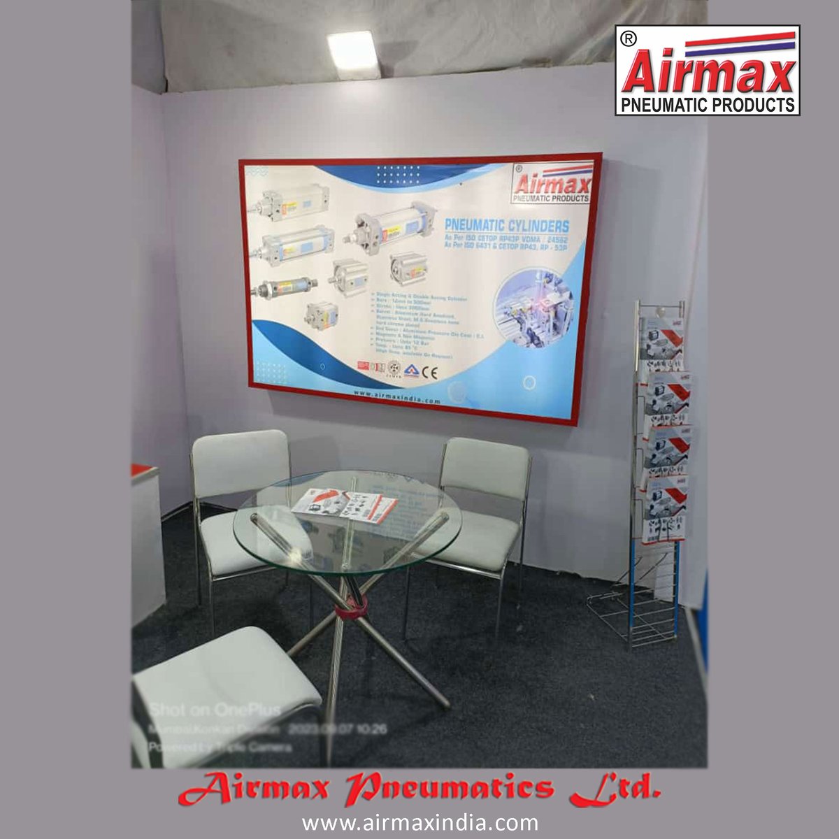 Airmaxpneumatic's tweet image. it's our 2nd day here, and we're ready to rock the Bombay Exhibition Centre, Mumbai, India! 🎉 Don't forget to visit Hall 2, Stall N-39.

#airmaxpneumatic #BombayExhibitionCentre #MumbaiDiaries #Day2Adventures #EventReady #IndianExpo