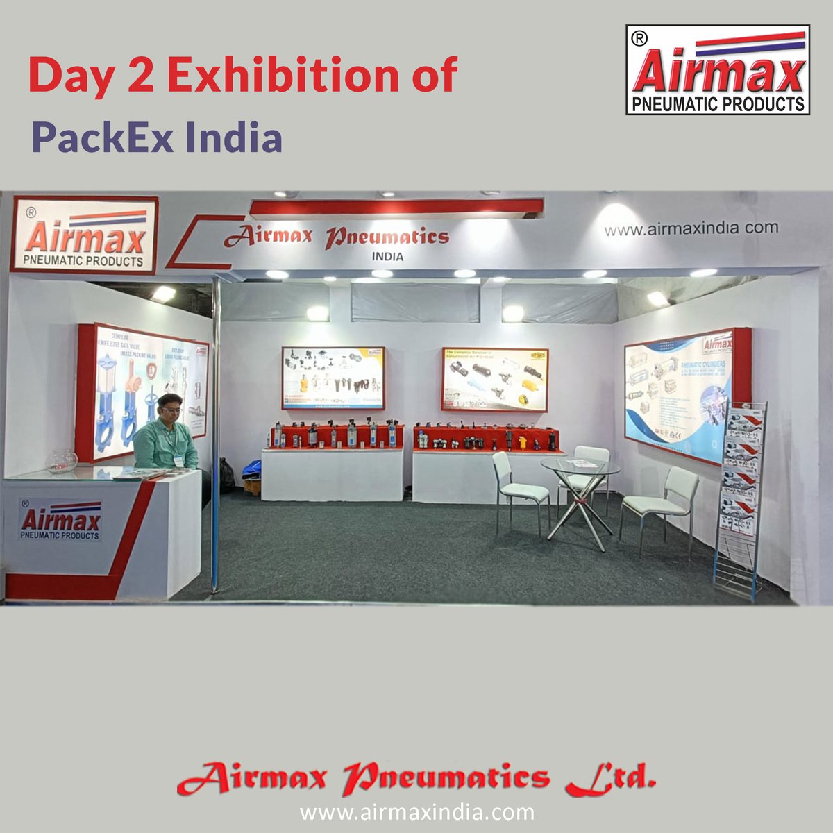 Airmaxpneumatic's tweet image. it's our 2nd day here, and we're ready to rock the Bombay Exhibition Centre, Mumbai, India! 🎉 Don't forget to visit Hall 2, Stall N-39.

#airmaxpneumatic #BombayExhibitionCentre #MumbaiDiaries #Day2Adventures #EventReady #IndianExpo