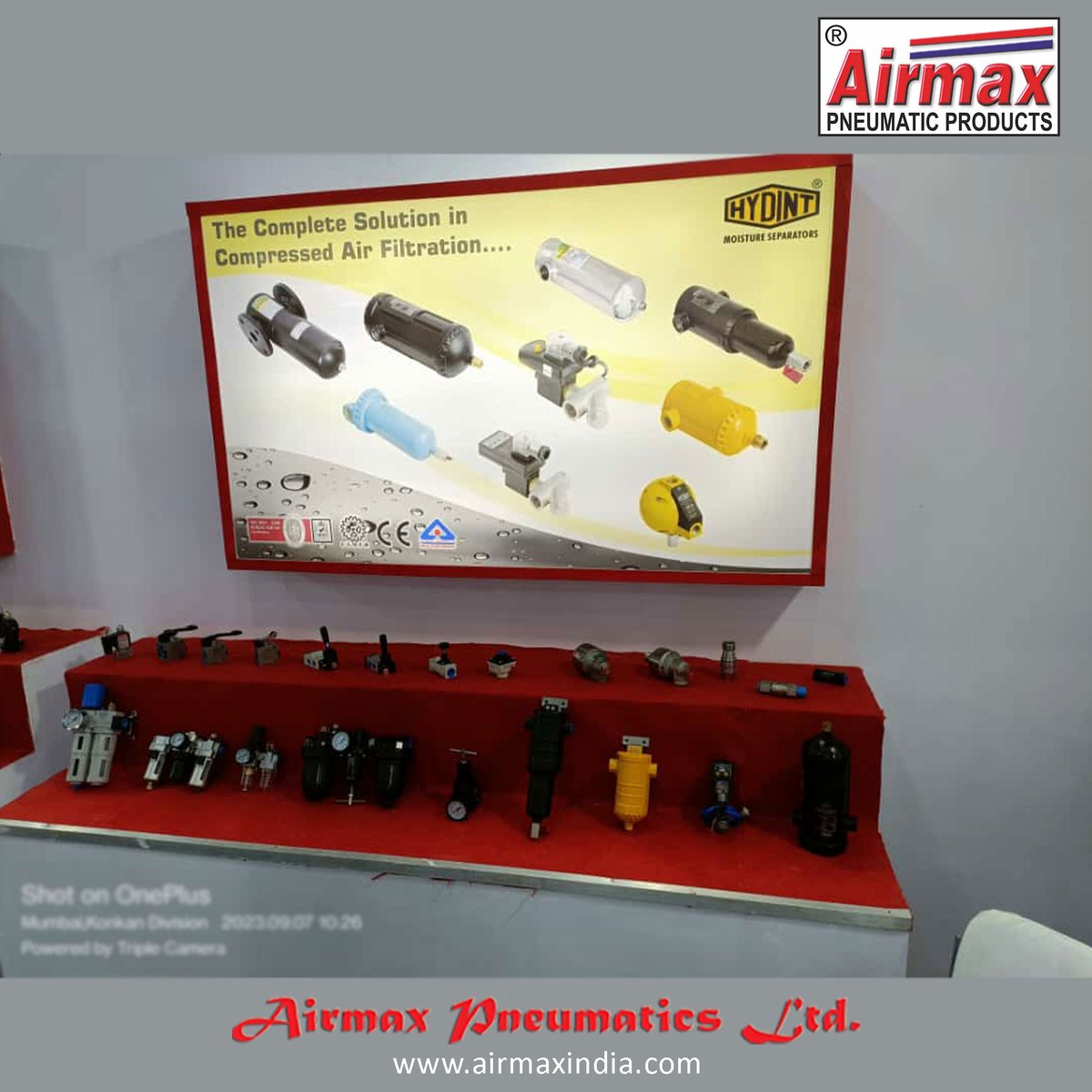 Airmaxpneumatic's tweet image. it's our 2nd day here, and we're ready to rock the Bombay Exhibition Centre, Mumbai, India! 🎉 Don't forget to visit Hall 2, Stall N-39.

#airmaxpneumatic #BombayExhibitionCentre #MumbaiDiaries #Day2Adventures #EventReady #IndianExpo
