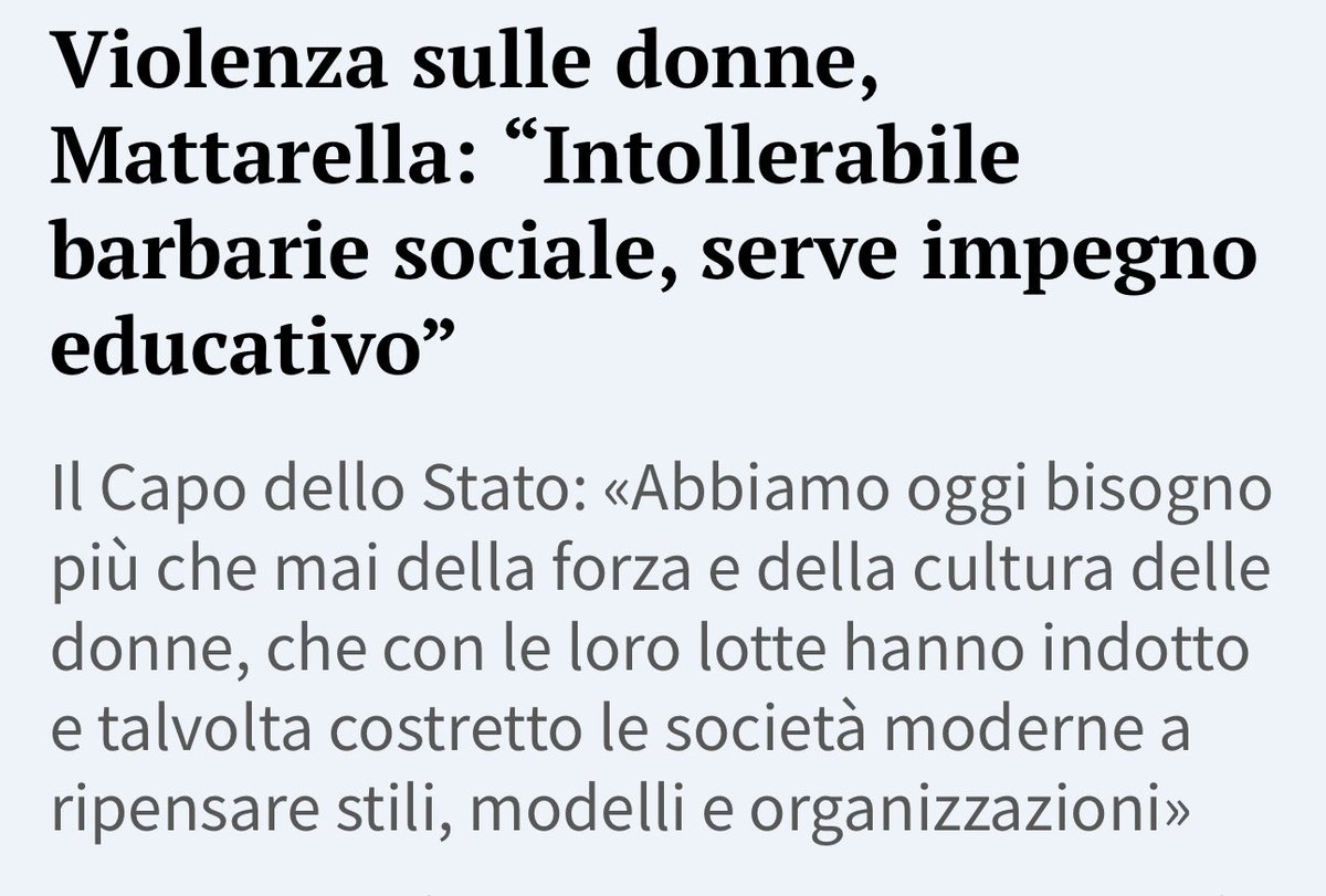 JanfaJanf's tweet photo. Dire che le donne devono “fare attenzione” implicando una limitazione delle loro libertà è parte del problema, non la soluzione. 

È una questione culturale, e il solo modo è educare. Gli uomini, soprattutto. 

Grazie presidente. https://t.co/G7BrWykx4g