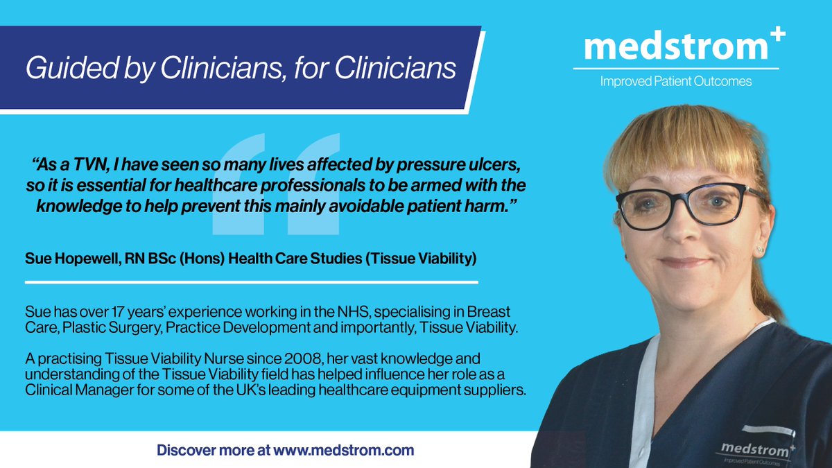 Supporting holistic #patientcare runs throughout Medstrom and is only possible thanks to our team of over 20 registered nurses🏥

Clinical Manager and Hon TVN, Sue Hopewell, is key in supporting a #patientcentred approach to #pressureareacare👉bit.ly/3N8jcJH