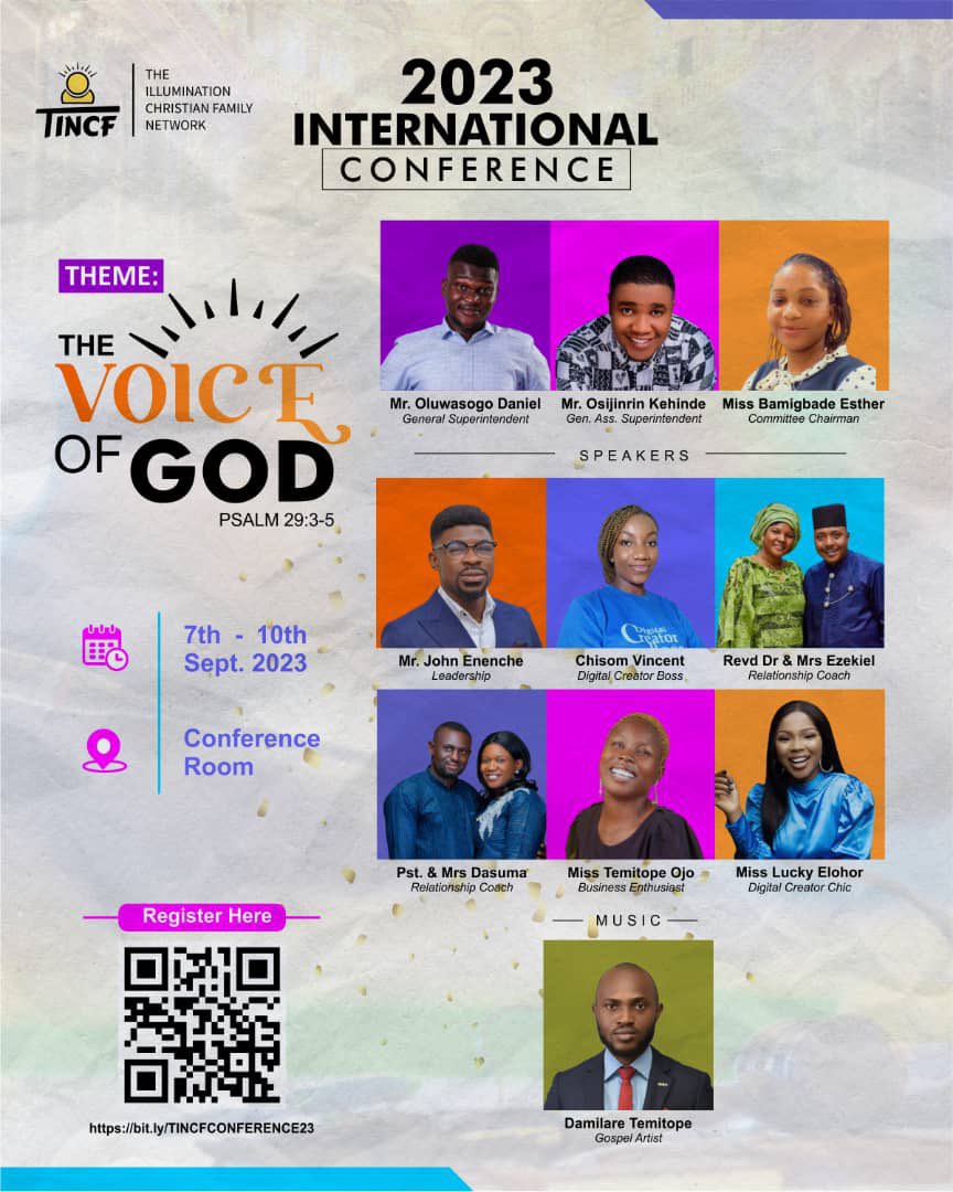 DamilareTem's tweet photo. The TINCF International Conference with over 500 participants across the globe.
Kindly do well to join and you will be impacted to impact others! https://t.co/rPqVZAlrsc