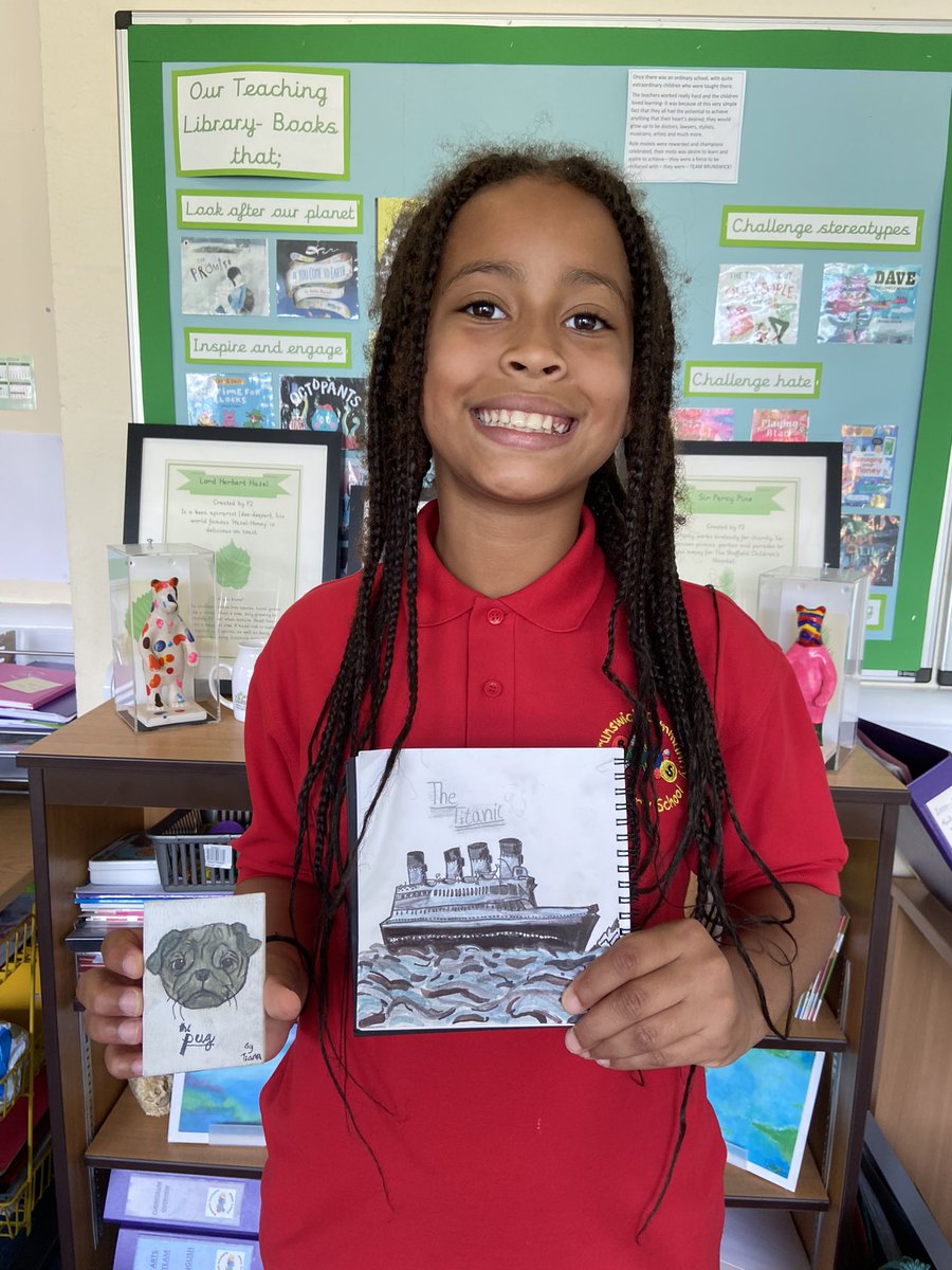 BrunswickS13's tweet photo. Some of our Y6 artists have made an excellent start to the year, with great analysis in sketch books &amp; in home learning. Brilliant work Devon, Holly, Milijana &amp; Tiana. 🤩 https://t.co/qPO60gaMXI