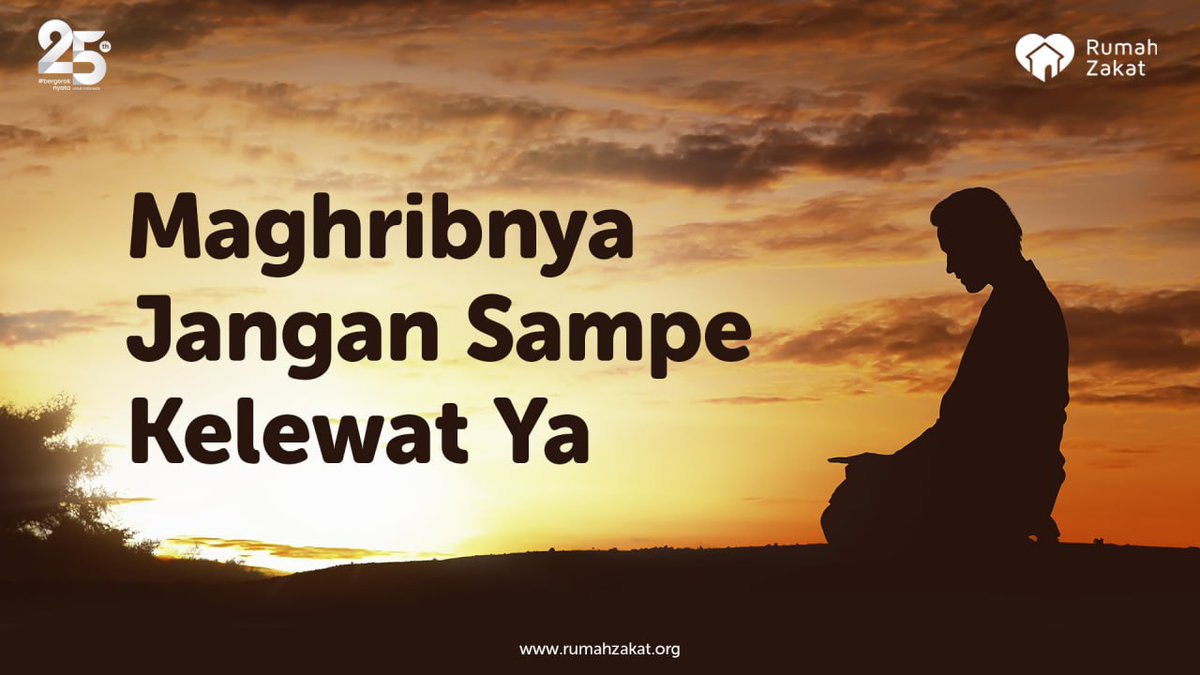 rumahzakat's tweet image. #MaghribTime
"Jika kaki yang kamu miliki saja tidak bisa membawamu mendatangi shalat, lalu bagaimana kamu mengharapkan kakimu itu akan membawamu ke surga?"
#ShalatYuk #Maghrib #RZInspirasi #Reminder