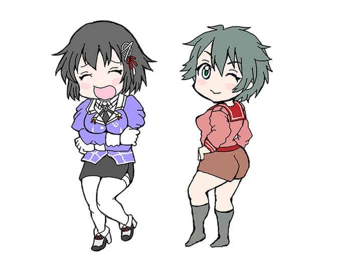 以前描いたはぐはぐともがみん出てきたから、貼ってみたりして 