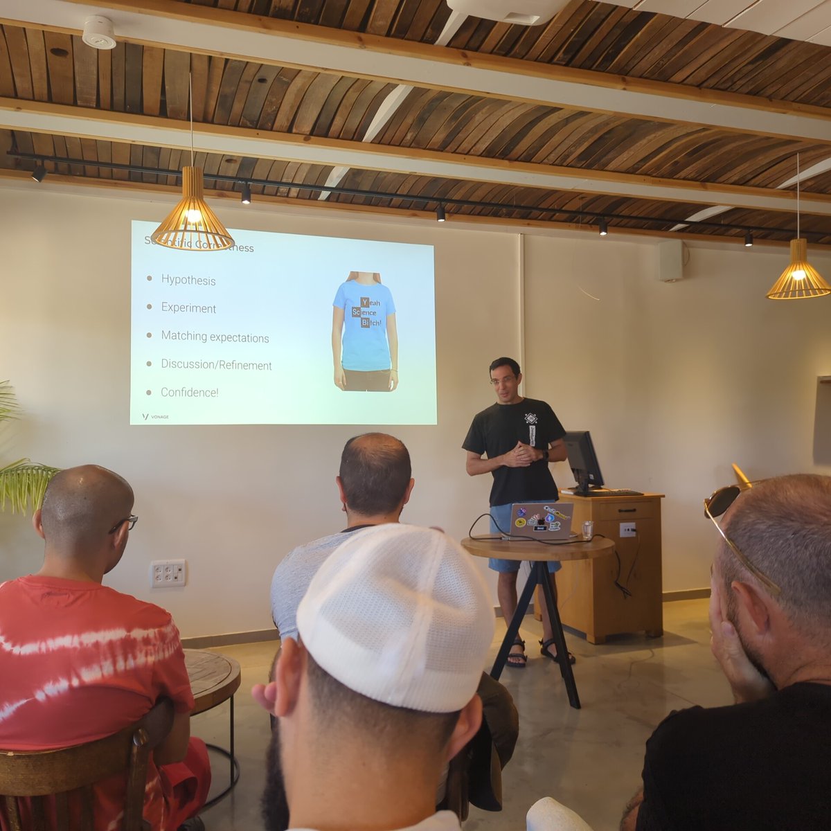 gilfink's tweet photo. @YonatanKra is opening the second day of #techahike Meetup https://t.co/0ttvzHfrNy
