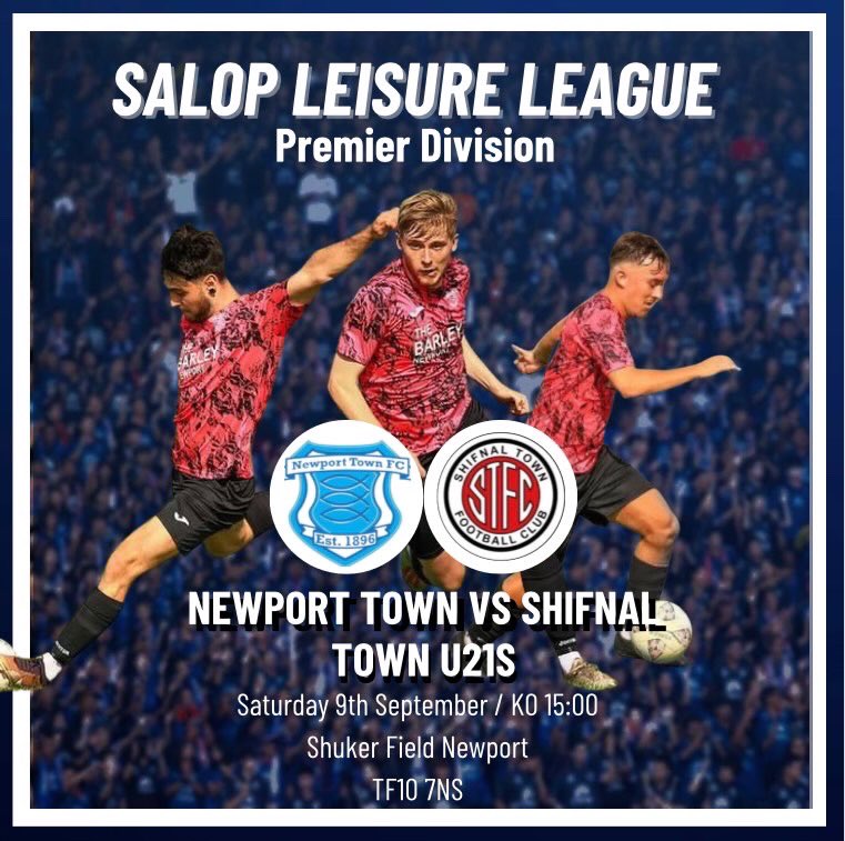 Tomorrow we are back at home as we face Shifnal Town u21s. Come down and support the lads as we look to continue our recent good form!🐟💙

🎟️- Free entry
🍔- Refreshments available 

#upthetown #threefishes