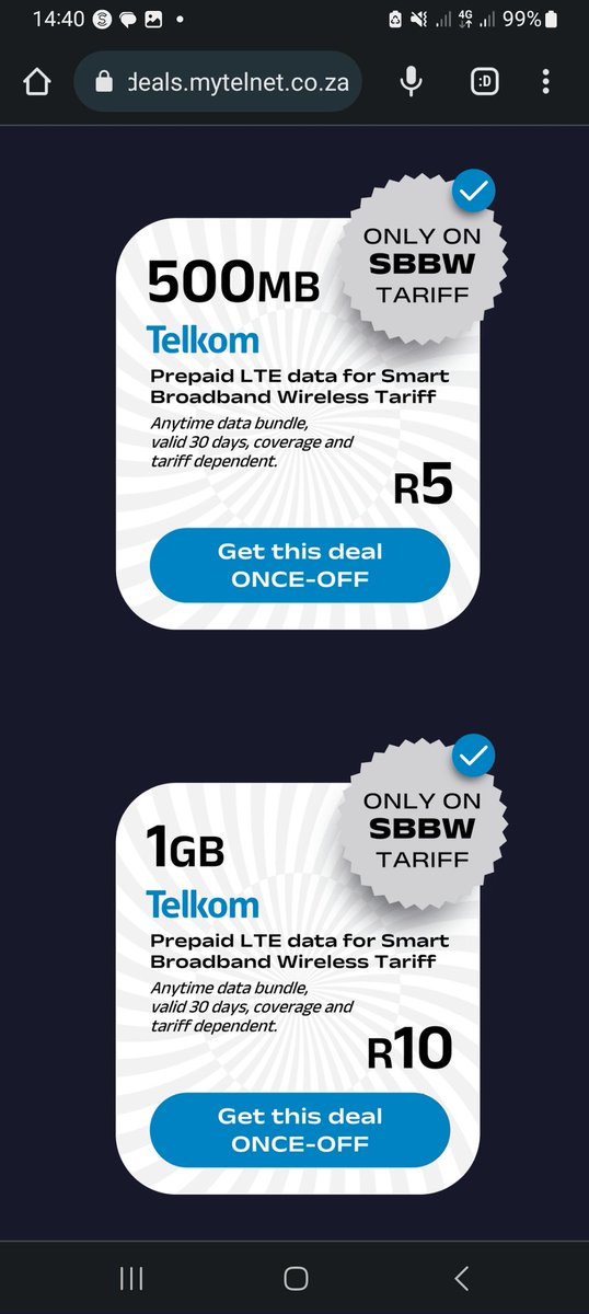 AlexiusGumede's tweet photo. Get prepaid LTE data bundles at R10 per GB!!! Register using my link to get a FREE 500MB bundle. Your SIM must be on Telkom's SmartBroadband Wireless tariff to qualify. Click https://t.co/MN52t5qdm4. Springboks, Bafana Bafana, Cyan Boujee, Racists, Scripted, #SenzoMeyiwa , Emtee https://t.co/ohWMZoFUPo