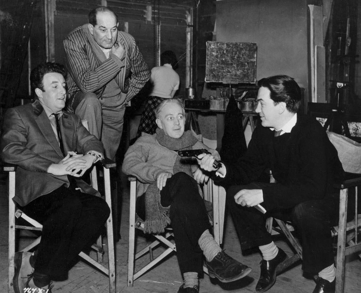 Neville F Chamberlain (@nevillefchambe1) on Twitter photo Sharing their birthday Peter Sellers and film director Alexander Mackendrick born #OnThisDay, photographed here on the set of the classic 🇬🇧British black comedy “THE LADYKILLERS” (1955) at <a href="/EalingStudios/">Ealing Studios</a> with fellow cast members Danny Green and Alec Guinness
🎬#FilmTwitter Sharing their birthday Peter Sellers and film director Alexander Mackendrick born #OnThisDay, photographed here on the set of the classic 🇬🇧British black comedy “THE LADYKILLERS” (1955) at <a href="/EalingStudios/">Ealing Studios</a> with fellow cast members Danny Green and Alec Guinness
🎬#FilmTwitter