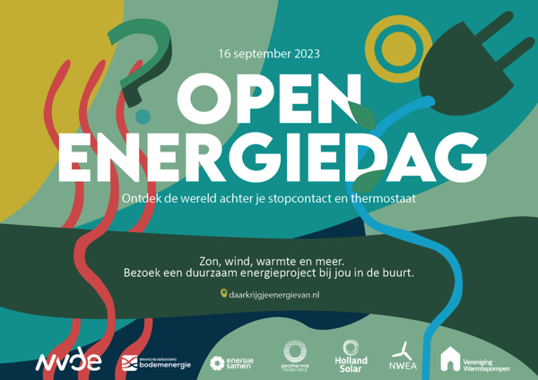 Op 16/9 openen duurzame energieprojecten hun deuren tijdens de Open #Energiedag. Je kunt op deze dag kennismaken met de technieken én de mensen achter de #energietransitie. 

Wil jij jouw energieproject ook openstellen? Meld je dan aan via de website daarkrijgjeenergievan.nl