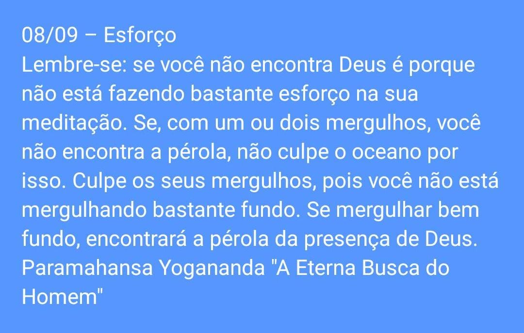 Meditando na sabedoria de Paramahansa Yogananda (@meditacaovp) on Twitter photo 