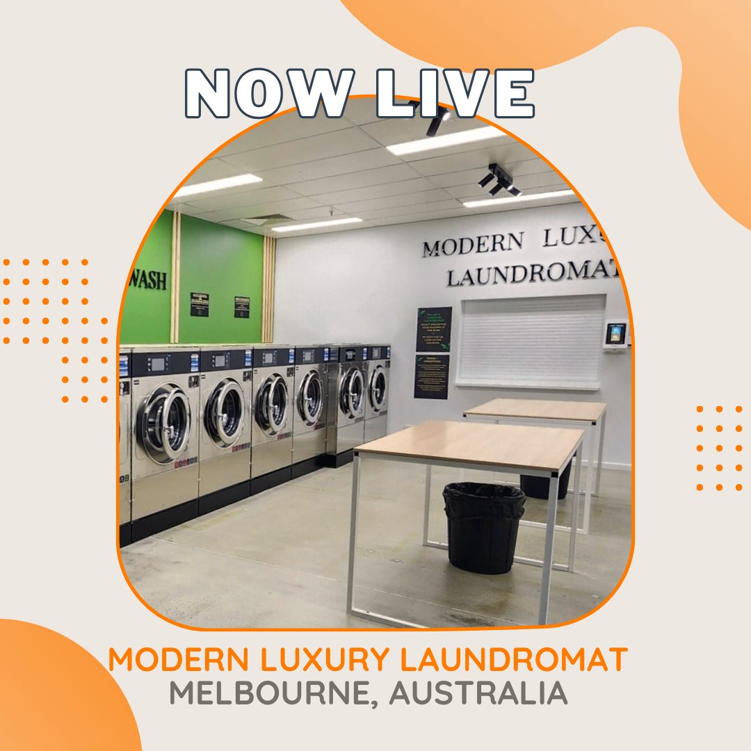 tangerpay's tweet photo. Opening your first store doesn't come without its challenges, but Modern Luxury Laundromat is proof that hard work pays off. They've just opened south of Melbourne and they're making it convenient for customers to pay without cash using the Tangerpay Kiosk! https://t.co/ETwDOKI4AS