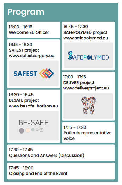 Join us online on 26 September from 16h-18h CET to discuss patient involvement in #patientsafety research! safestsurgery.eu/news/register-…