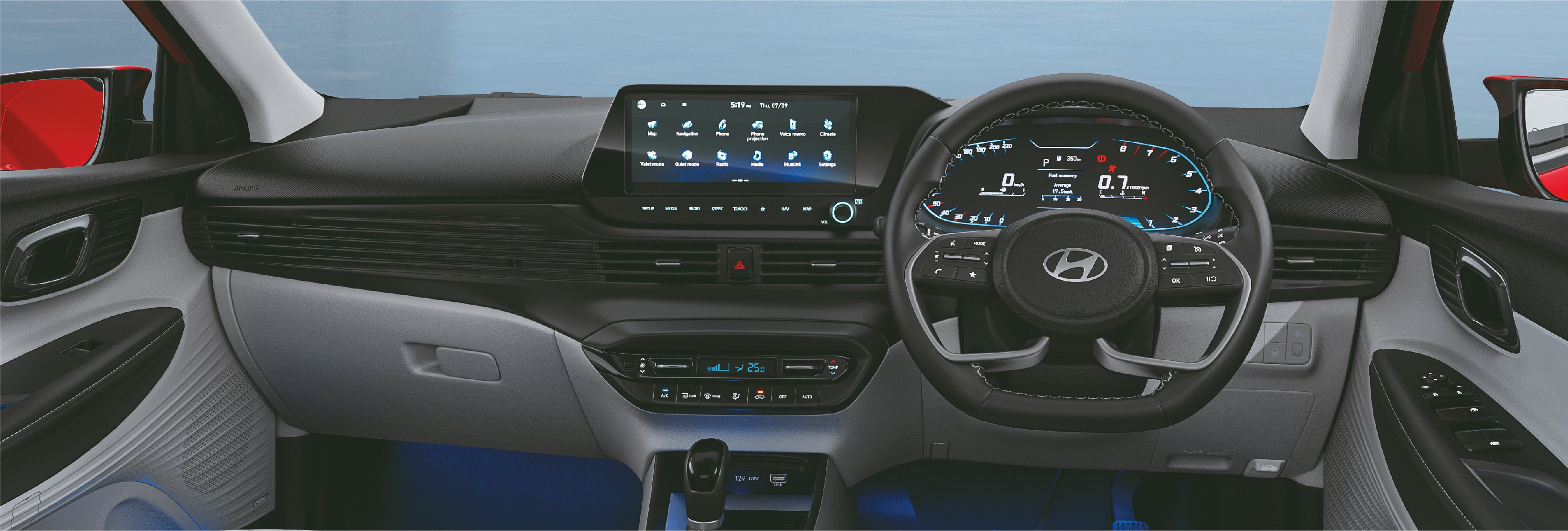 2023 Hyundai i20 facelift : Cabin 