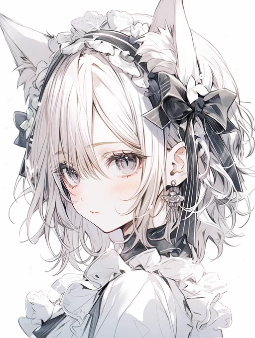 白猫メイド 