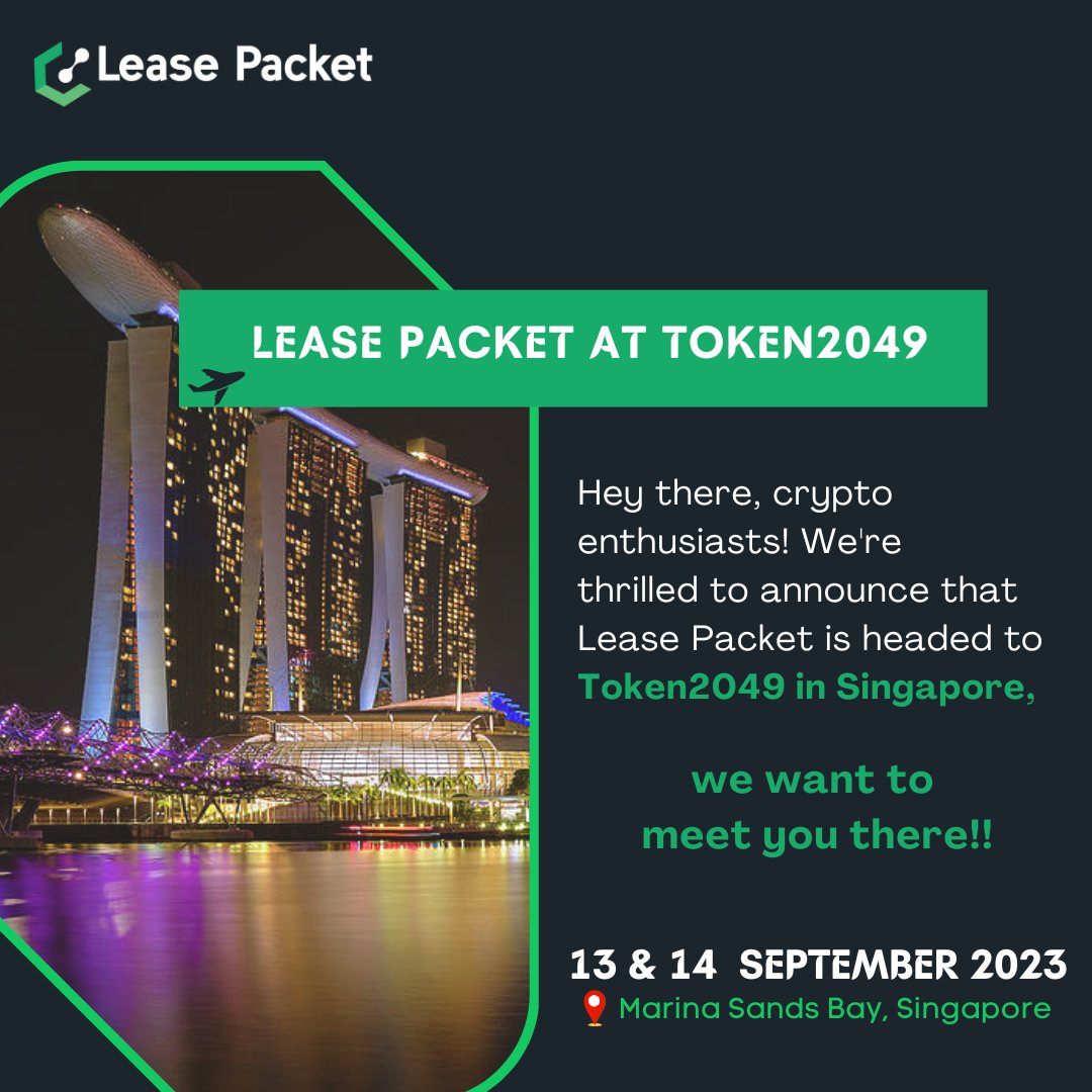 lease_packet's tweet photo. We're thrilled to announce that Lease Packet is headed to Token2049 in Singapore
๐Mark your calendars: 13 & 14 September 2023
๐Marina Sands Bay, Singapore
#leasepacket #serversolutions #token2049 #server #blockchainserver #september2023 #token2049singapore #token2049event https://t.co/PmSCTKS7Xo