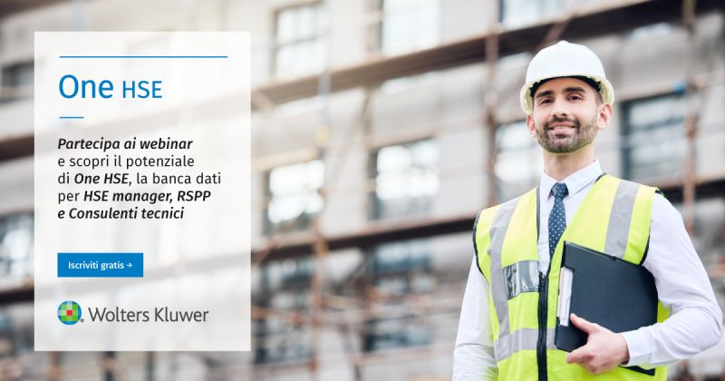 Vuoi gestire tutti gli adempimenti previsti per le aziende in materia di Salute, Sicurezza e Ambiente? 
Iscriviti Gratis a uno dei Webinar della durata di 20' e scopri #OneHSE info.wolterskluwer.com/OneHSE-WebProd…