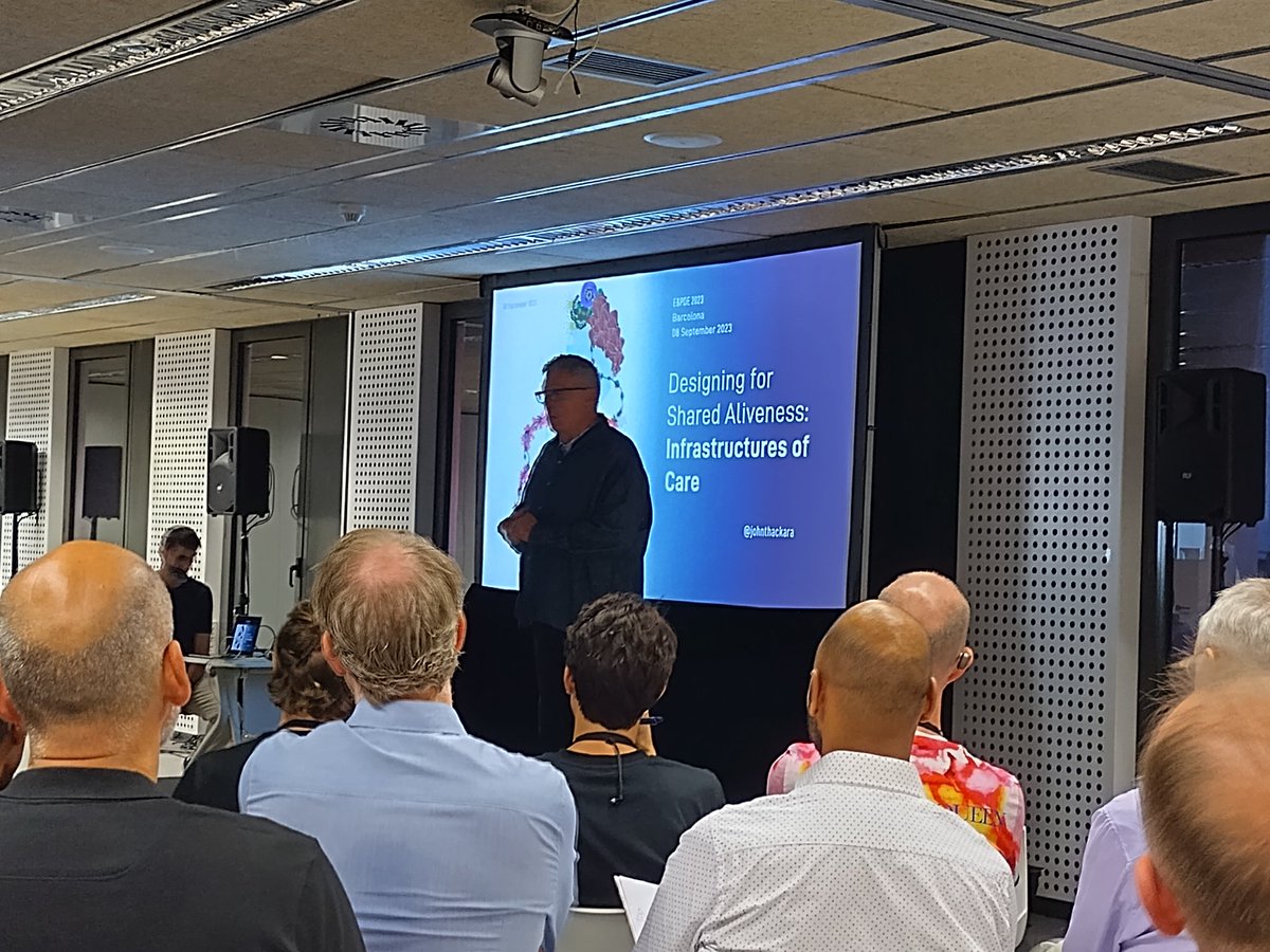 Excited to listen to <a href="/johnthackara/">john thackara 约翰·萨卡拉</a> at @InstEngDes e&amp;PDE conference