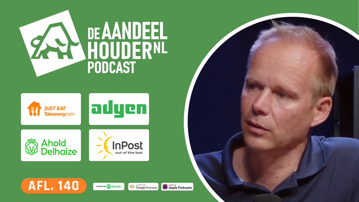 deaandeelhouder's tweet photo. 📢 Nieuwe podcast @deaandeelhouder online
📈 Over #Shell, #JustEat, #Adyen, #Ahold, #ASR, #NNGroup & #Accsys
✅ De podcast voor beleggers
👥 Met @AlbertJellema & host @NicoInberg
▶️ Podcast bekijken: https://t.co/6mhBMm6V1F https://t.co/y1U6rw3bm6