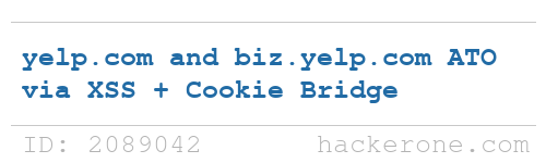 Yelp disclosed a bug submitted by <a href="/lil_endian/">Lil Endian</a>: hackerone.com/reports/2089042 #hackerone #bugbounty