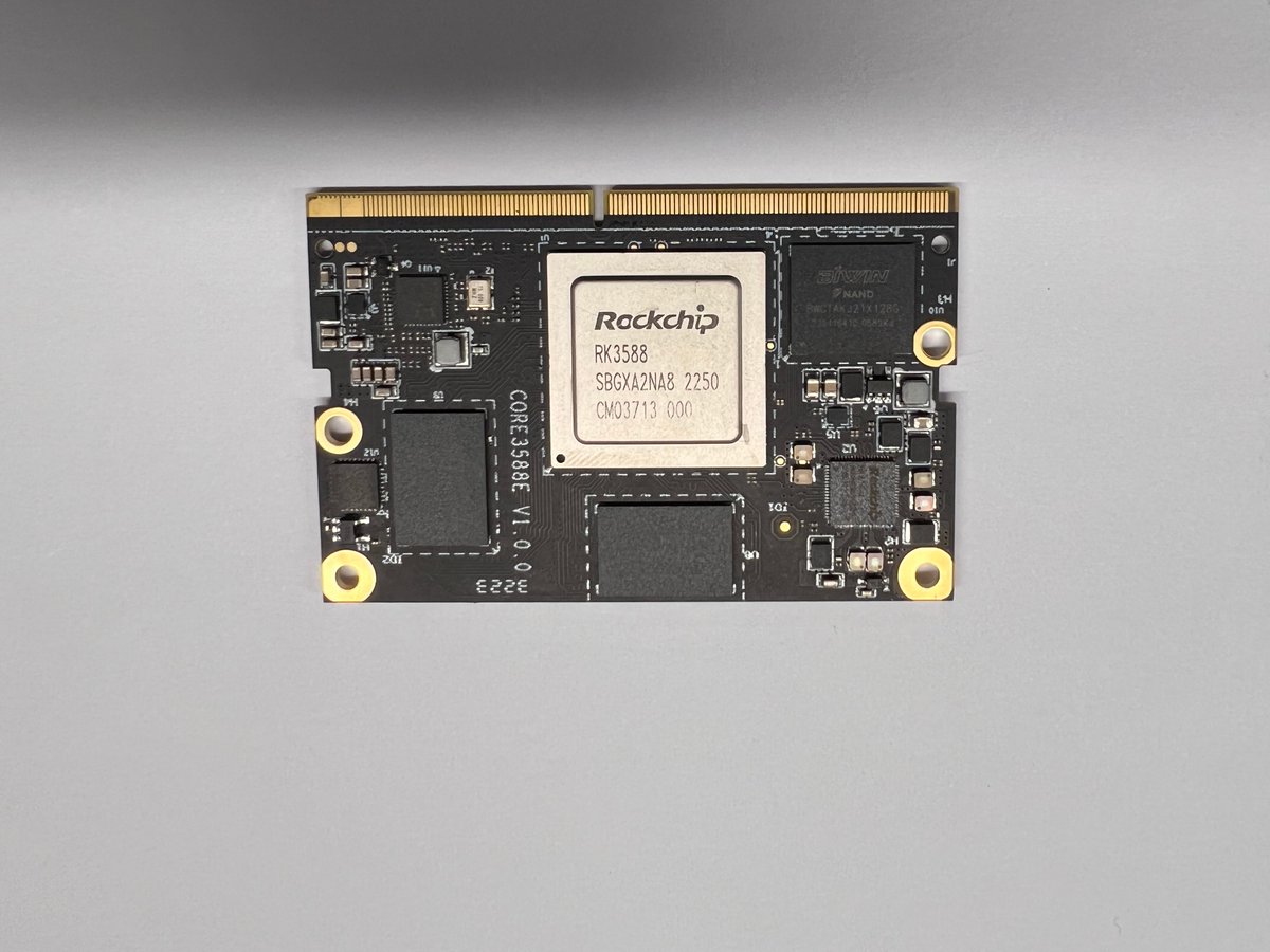 Mixtile's tweet photo. Exciting! We've received sample of Core 3588E SoM , currently undergoing testing. Stay tuned for benchmark results coming soon! Pre-order now and get an 18% discount.
🌍 https://t.co/74cNeTfMhh
#dataanalysis #EdgeComputing #systemonmodule #soc #ai #machinelearning #npu #nvidia https://t.co/F8j24vlCjZ