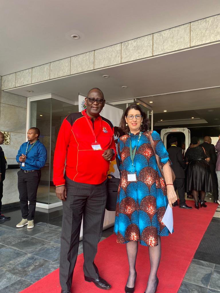<a href="/NEDLAC_SA/">NEDLAC</a> Minister of Employment and Labour Thulas Nxesi paid tribute to the new Nedlac entrant - the South African Federation of Trade Unions at the start of the Annual National Summit now on. #nedlacsummit28
<a href="/Zwelinzima1/">Zwelinzima Vavi</a> <a href="/SAFTU_media/">SAFTU</a>