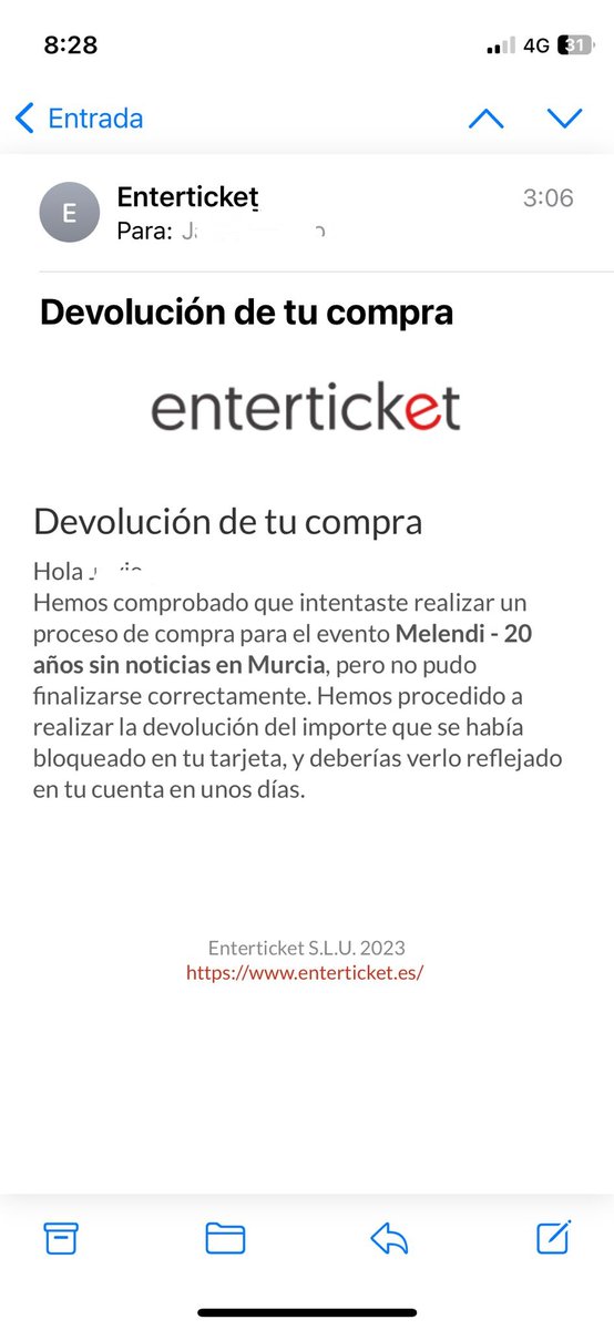 Pimporrete's tweet photo. Esto es una putada como una catedral. Lo peor es que la cosa se va a quedar así.
 Qué vergüenza más grande!!!  
@enterticket @MelendiOficial @GuerrerosMelen 
Que en mi vida me ha pasado esto con @TicketmasterES , en la vida señores! https://t.co/I7Q0bh9BzM