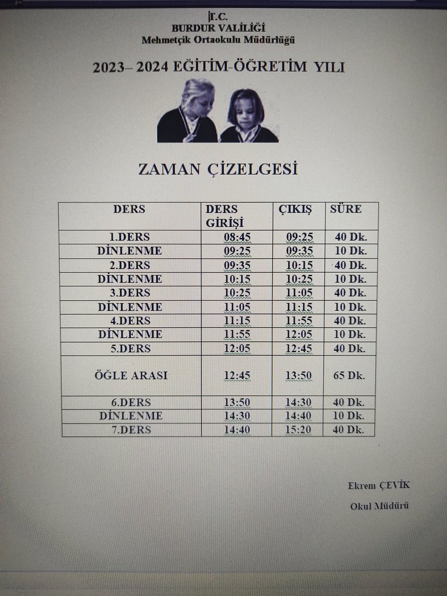 kayiszade's tweet photo. 2023-2024 Eğitim Öğretim Yılı ders giriş çıkış saatlerimiz... https://t.co/UyR3TvEINm