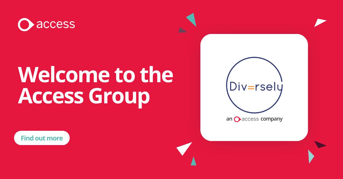ChristianFoerg's tweet photo. Today Diversely became part of The Access Group.
Read more about this exciting announcement here https://t.co/RONiDYvacA and how Diversely’s award-winning technology makes inclusive recruitment easy and achievable.

#WeAreAccess #FreedomToDoMore #RecruitmentSoftware https://t.co/q4MpBcFwLE