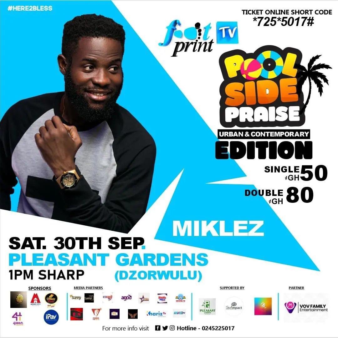 vpjglobal's tweet photo. Urban Gospel Acts @MiklezMuziq &amp; @EdemEvangelist are both ready for the big day @myfootprinttv Pool Side Praise. Kindly see poster 🍀

#blogger #gospelblog https://t.co/1O1TBEKRBp