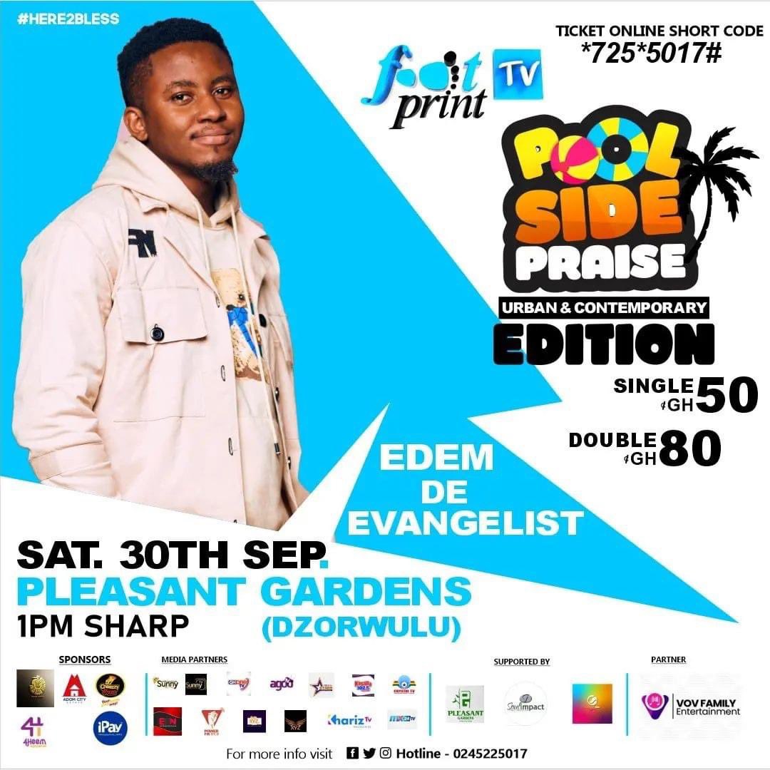 Urban Gospel Acts <a href="/MiklezMuziq/">Miklez Muziq</a> &amp; <a href="/EdemEvangelist/">EdemEvangelist</a> are both ready for the big day <a href="/myfootprinttv/">Footprint TV</a> Pool Side Praise. Kindly see poster 🍀

#blogger #gospelblog