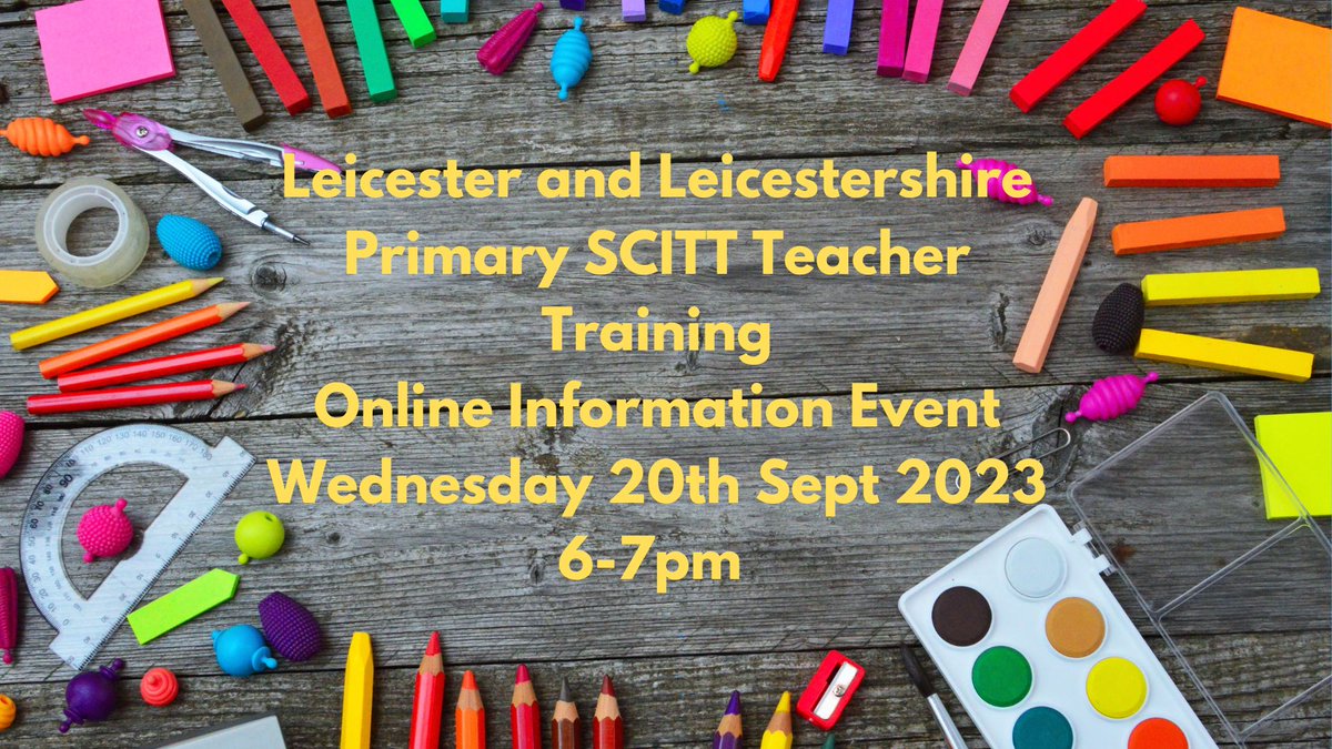 leicester_scitt's tweet photo. Sign up now and join us for an hour of information on what you need to know for becoming a primary teacher.  Wednesday 20th September 6pm online.
https://t.co/JZbLN3668b or email admin@leics-scitt.co.uk   #pgce #qts
@TeachLeics
@LeicesterscittT https://t.co/aftblfVwDf