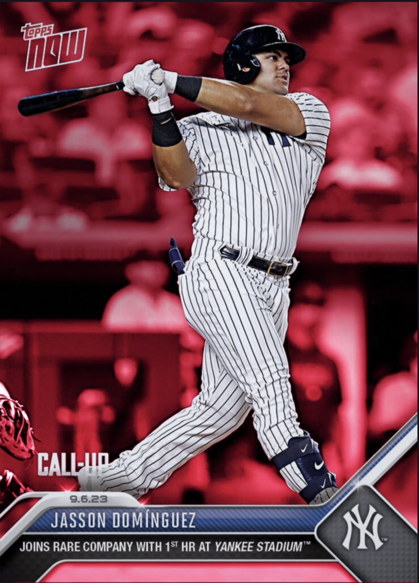 #mlb #baseball #topps #toppsnow23 #iconic #jassondominguez #yankees #repbx #callup