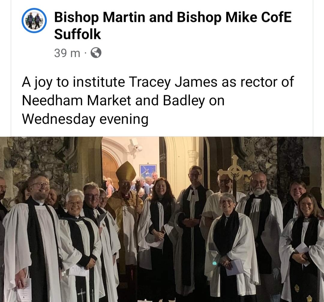 It was my joy to be instituted on Wednesday!