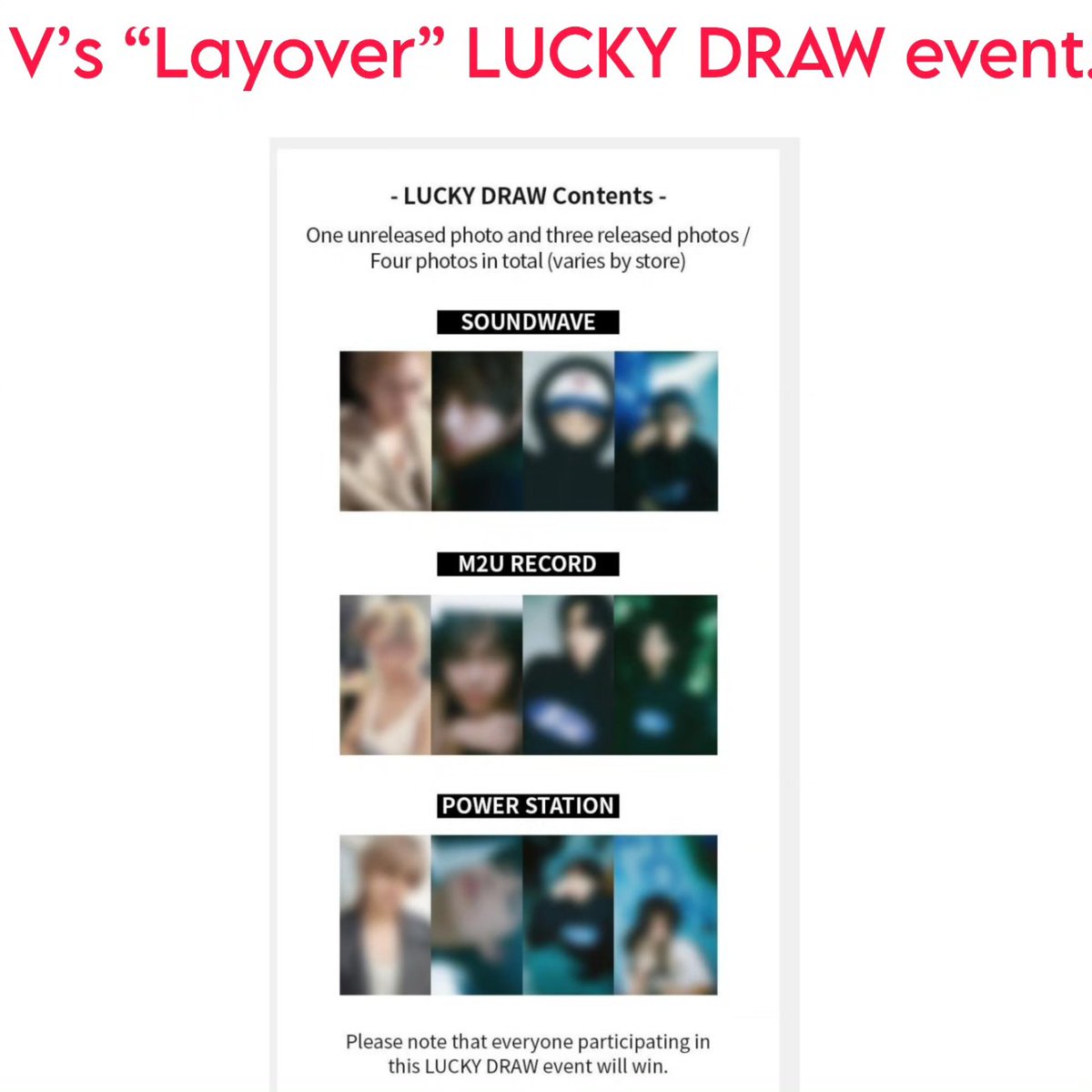 Kpopmerchindia_'s tweet photo. V's "Layover" LUCKY DRAW event Store Chooseable: M2U, SOUNDWAVE, POWERSTATION

PRICE:
~ONLY PC-1100/- -
~ ALBUM + PC-1700/ 
~4 pcs-4100/-
~ 12 PCs - 12,200/-
Price excludes other charges.

DM to order

#kpopmerchindia #btsmerchindia #btsindia #TAEHYUNG #LAYOVER_V https://t.co/OYQi999gmF