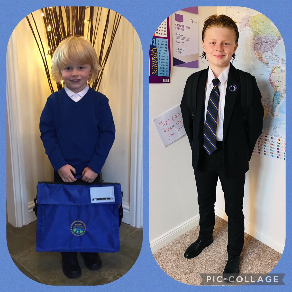 Primary_Ent's tweet photo. September 2015 v Sep 2023…no words needed. Make those minutes count folks, with a blink of an eye those 8 years have been & gone! #OR7 is now heading into his second year in Secondary School.❤️ #BeKind #LoveLife @OGATrust @OutwoodValleyPE @Outwood_Valley https://t.co/4G5Kk8MZN3